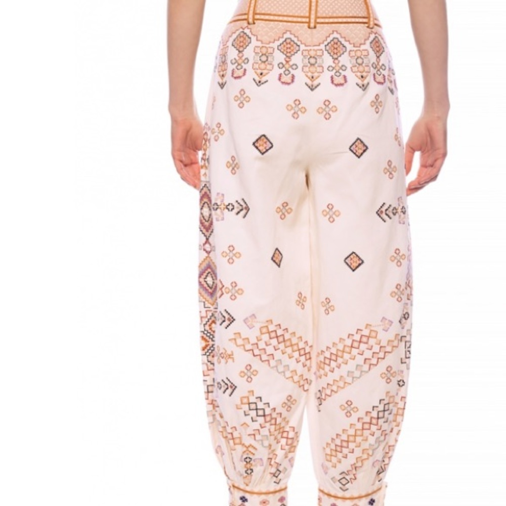 Ulla Johnson Safa Trousers Embroidered Pants Harem Style - Picture 10 of 10